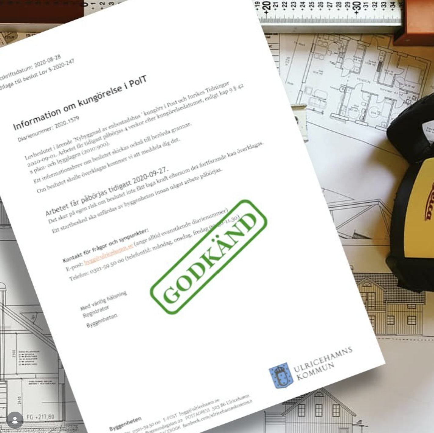 Vi förbereder byggstarten